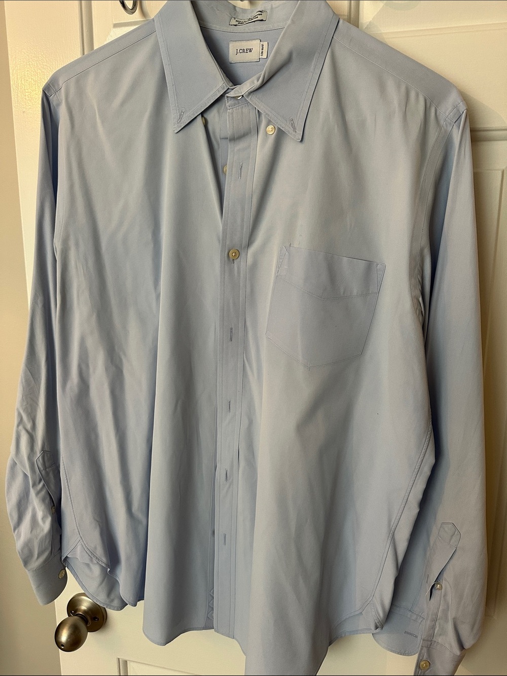 J. Crew Men's Light Blue Button-Down Dress Shirt